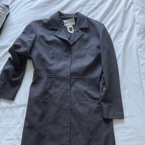 Sophisticated Charcoal Trench Coat